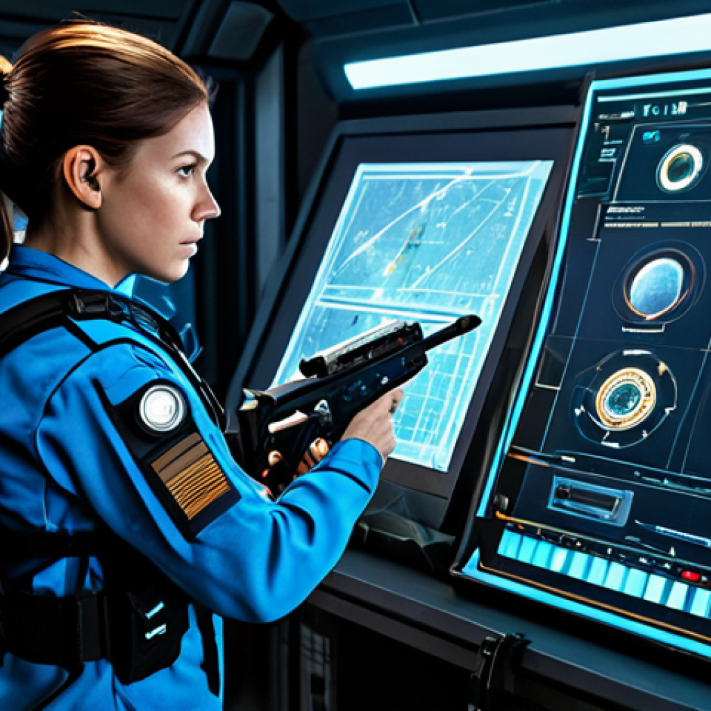 Strategic Item Combination** "A determined female character in appropriate tactical gear, fully clothed, carefully examining a holographic display showcasing weapon schematics and synergistic item combinations. Background: A futuristic workshop filled with tools and glowing energy sources. Safe for work, professional concept art, perfect anatomy, dynamic lighting, appropriate attire, high quality." **