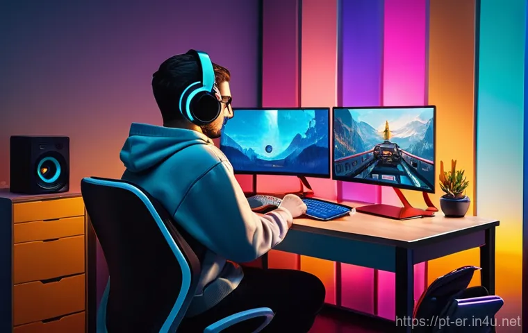이터널리턴 콘텐츠 크리에이터 지원 - **"A Creator's Journey on Lumia Island"**: A dynamic and vibrant illustration featuring a young, div...