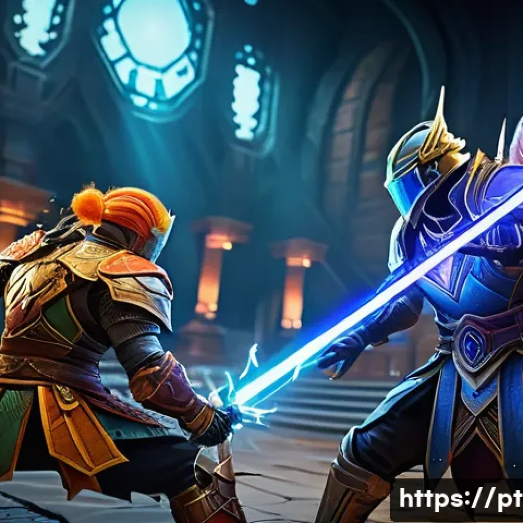이터널리턴 주요 업데이트 기록 - A dynamic battle scene featuring diverse fantasy characters engaged in strategic combat within a det...