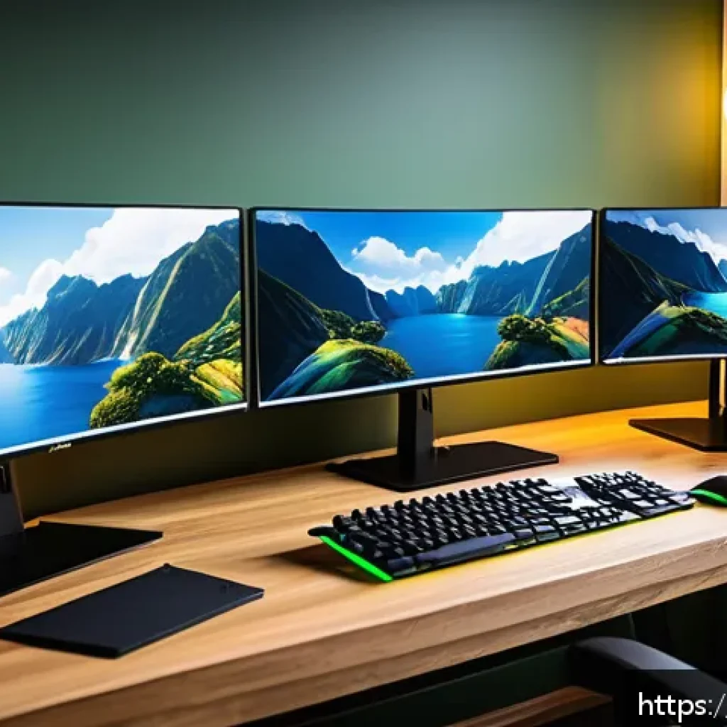 이터널리턴 프레임레이트 개선법 - A detailed gaming setup scene in a modern Brazilian home office, featuring a high-end PC with RGB li...