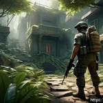Home 18 이터널리턴 신규 지역 루트 확인 - A dynamic gaming scene set in a lush, strategic map environment featuring a skilled player character...